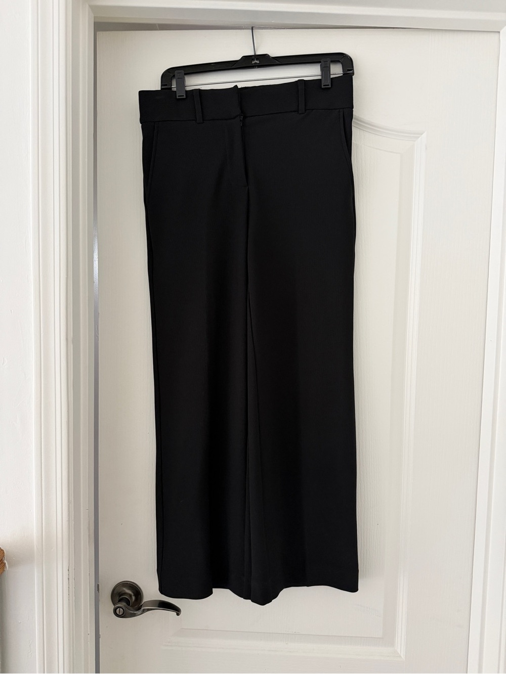 Amanda + Chelsea ribbed wide leg black pants